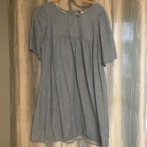 Chambray mini dress